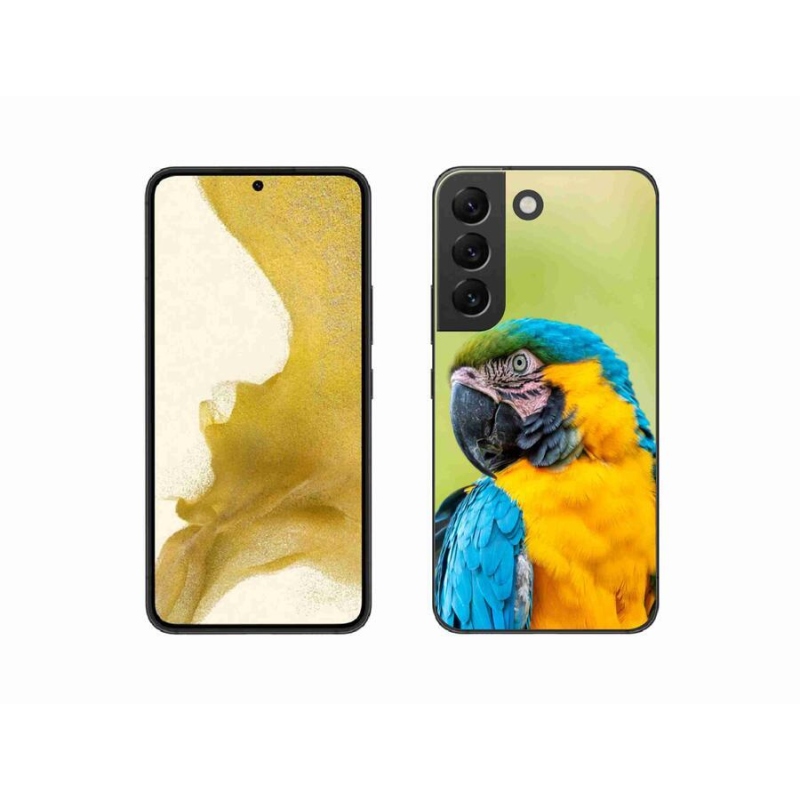 Gelový obal mmCase na mobil Samsung Galaxy S22 5G - papoušek ara 2