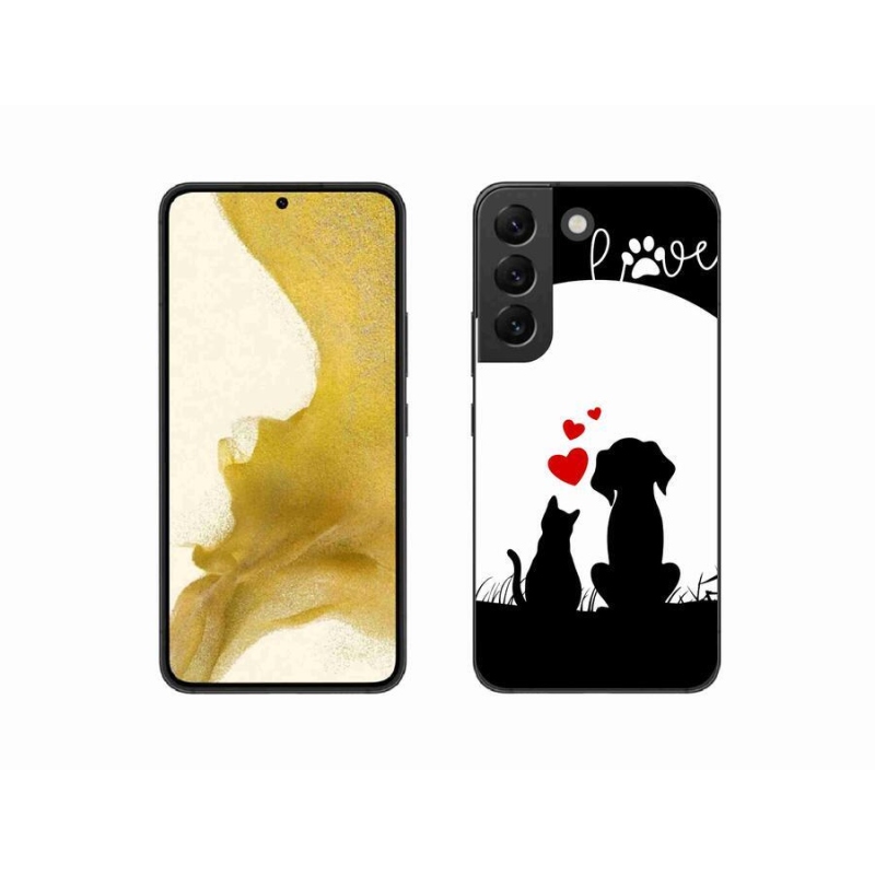 Gelový obal mmCase na mobil Samsung Galaxy S22 5G - zvířecí láska