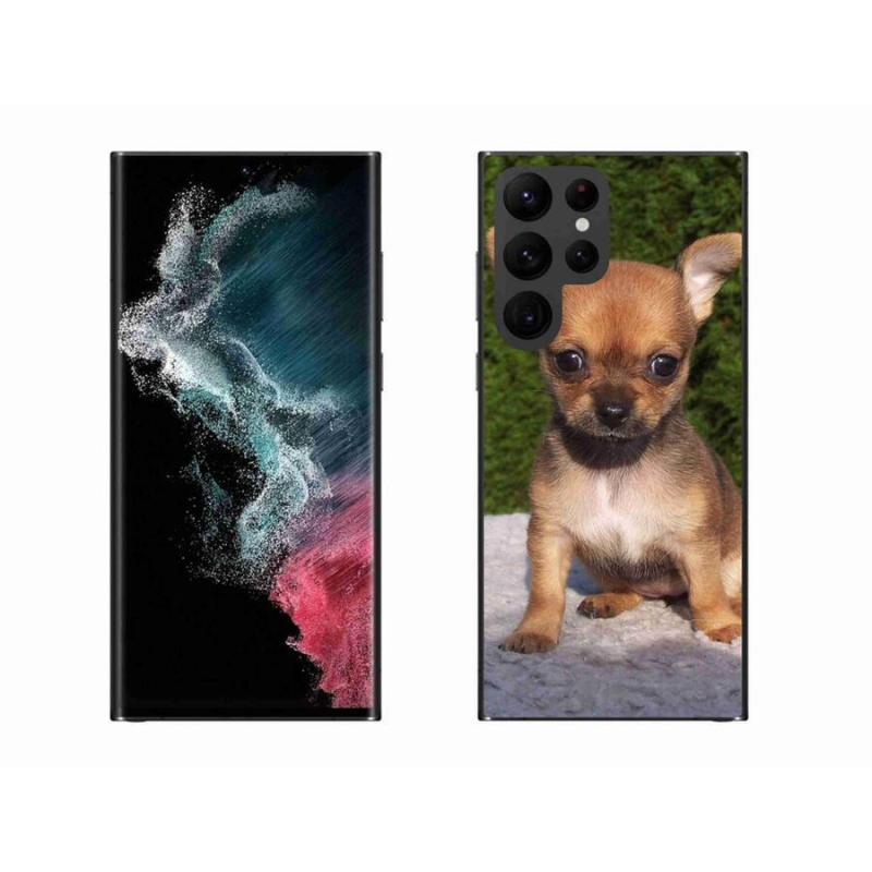 Gelový obal mmCase na mobil Samsung Galaxy S22 Ultra 5G - čivava 3