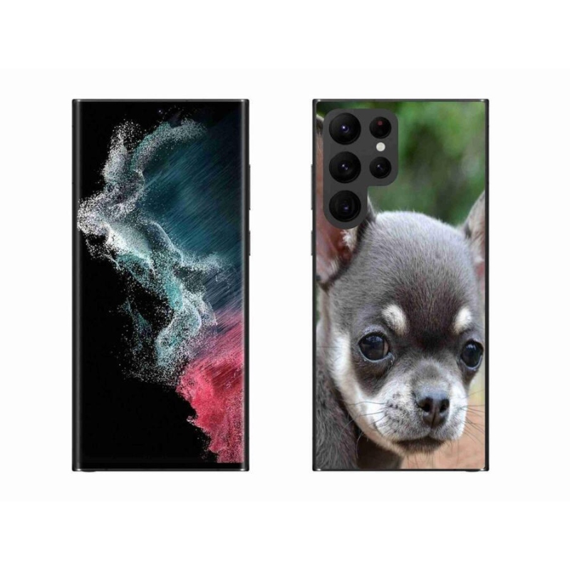 Gelový obal mmCase na mobil Samsung Galaxy S22 Ultra 5G - čivava