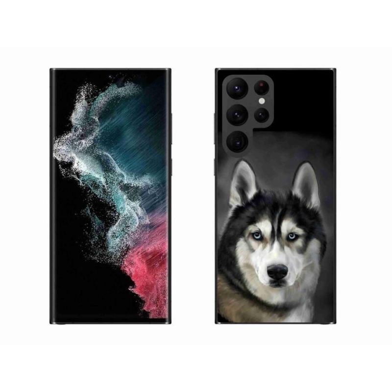 Gelový obal mmCase na mobil Samsung Galaxy S22 Ultra 5G - husky