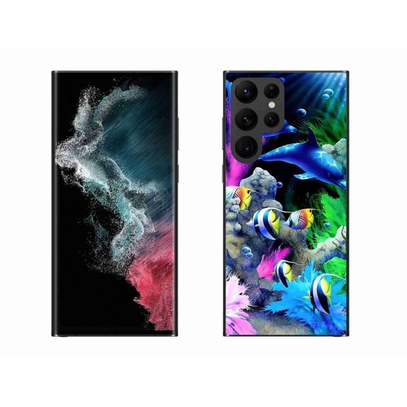 Gelový obal mmCase na mobil Samsung Galaxy S22 Ultra 5G - mořský svět