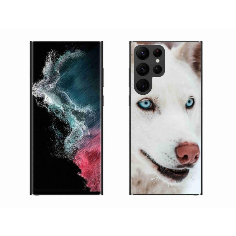 Gelový obal mmCase na mobil Samsung Galaxy S22 Ultra 5G - psí pohled
