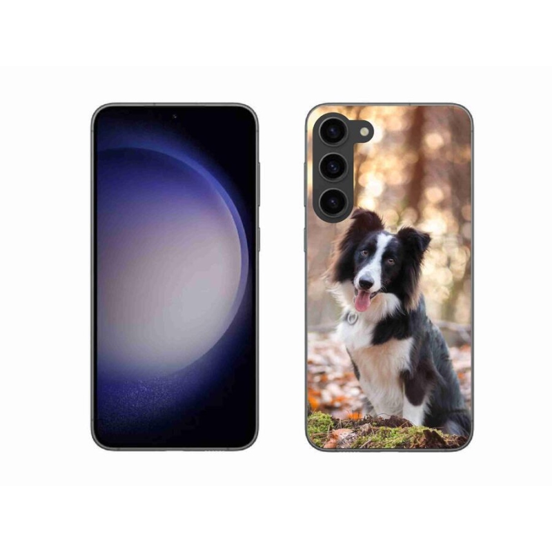 Gelový obal mmCase na mobil Samsung Galaxy S23+ 5G - border kolie 1
