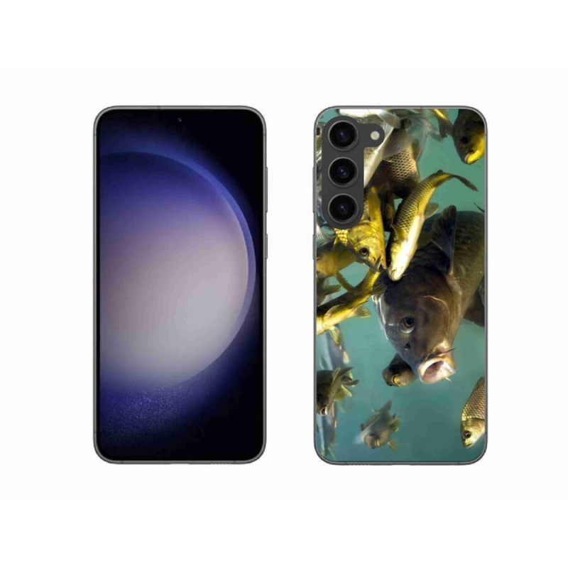 Gelový obal mmCase na mobil Samsung Galaxy S23+ 5G - hejno ryb