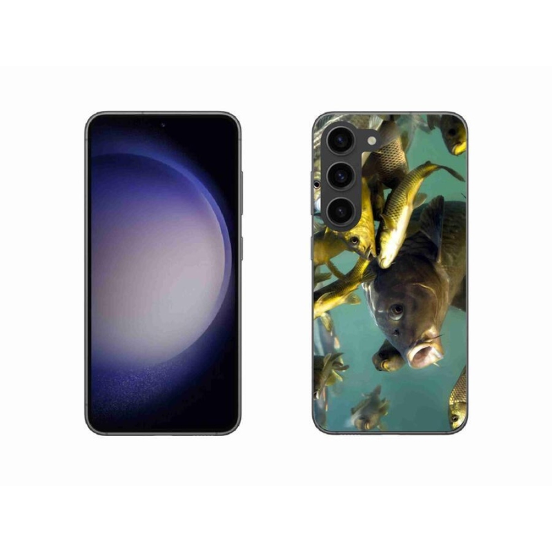 Gelový obal mmCase na mobil Samsung Galaxy S23 5G - hejno ryb