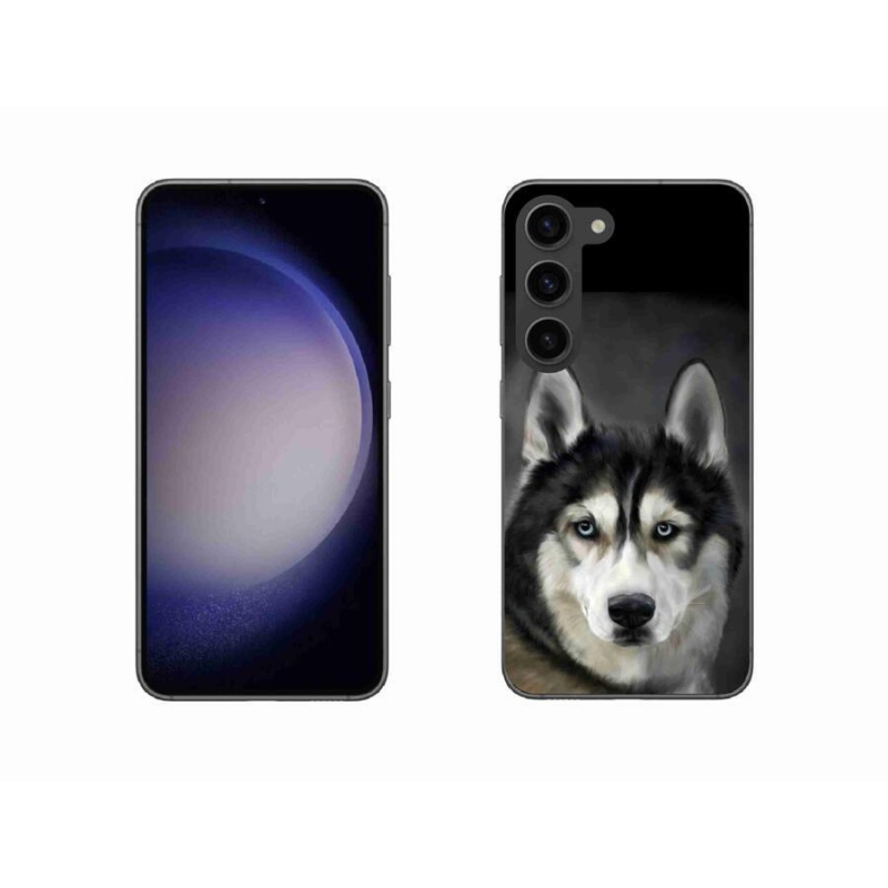 Gelový obal mmCase na mobil Samsung Galaxy S23 5G - husky