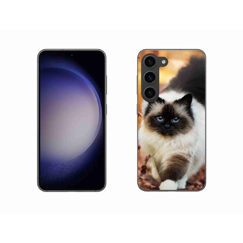 Gelový obal mmCase na mobil Samsung Galaxy S23 5G - kočka