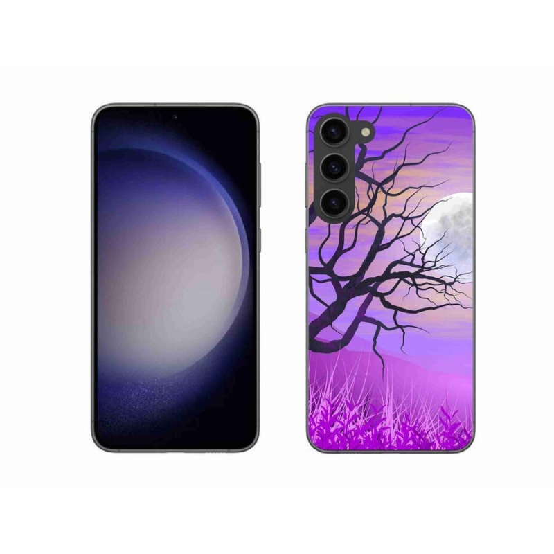 Gelový obal mmCase na mobil Samsung Galaxy S23+ 5G - kreslený opadaný strom