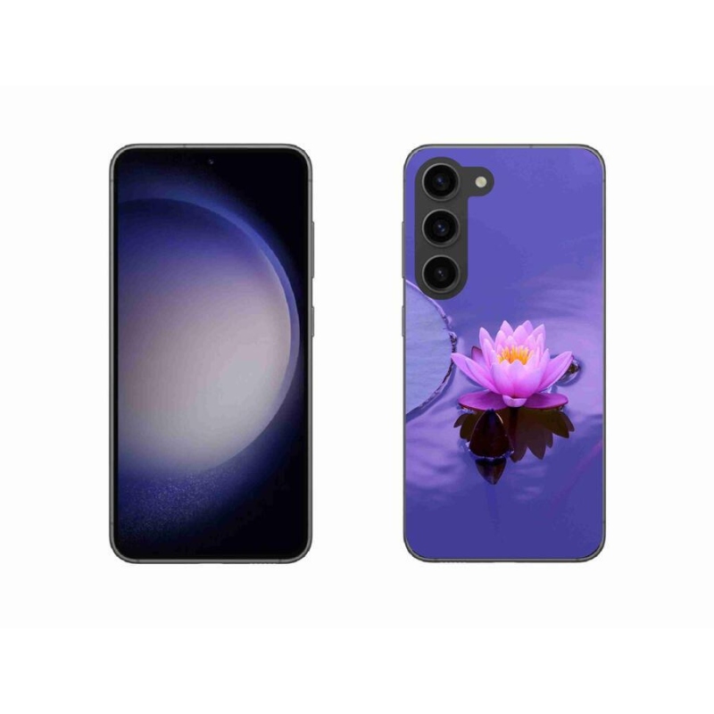 Gelový obal mmCase na mobil Samsung Galaxy S23 5G - květ na hladině