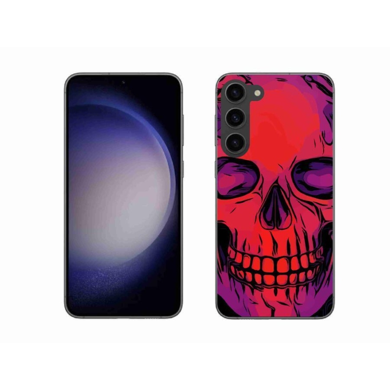 Gelový obal mmCase na mobil Samsung Galaxy S23+ 5G - lebka