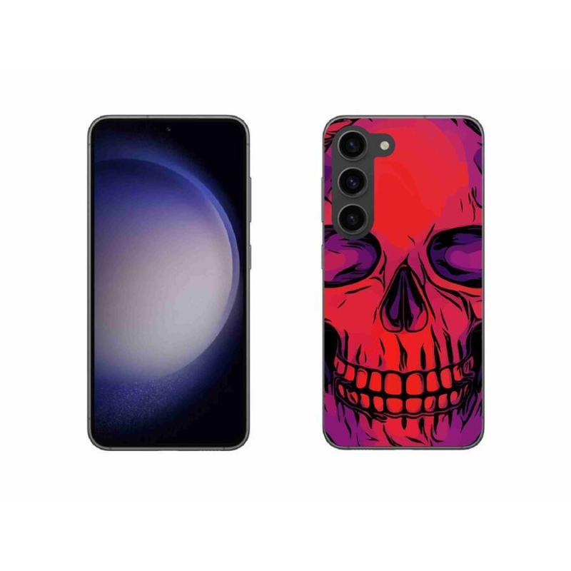Gelový obal mmCase na mobil Samsung Galaxy S23 5G - lebka