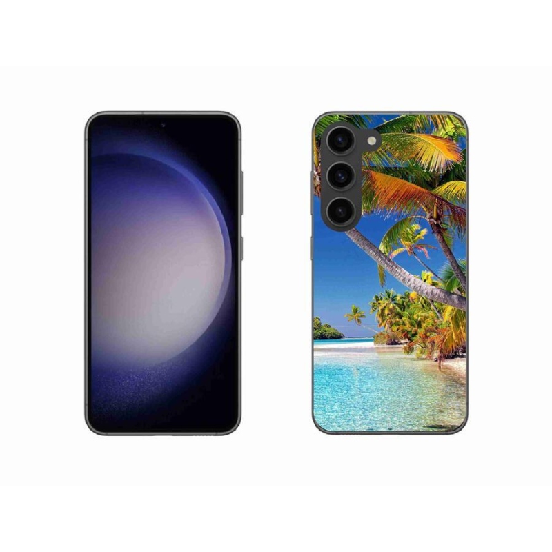 Gelový obal mmCase na mobil Samsung Galaxy S23 5G - mořská pláž