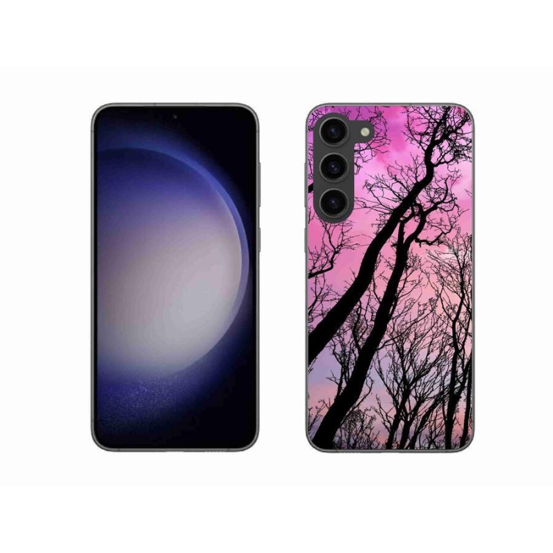 Gelový obal mmCase na mobil Samsung Galaxy S23+ 5G - opadané stromy