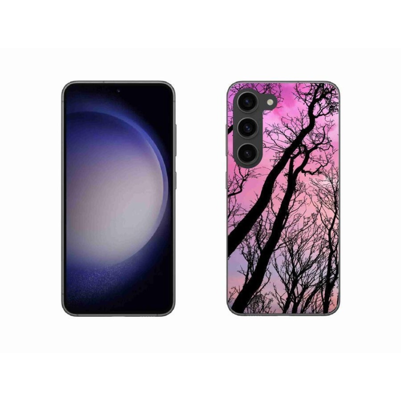 Gelový obal mmCase na mobil Samsung Galaxy S23 5G - opadané stromy