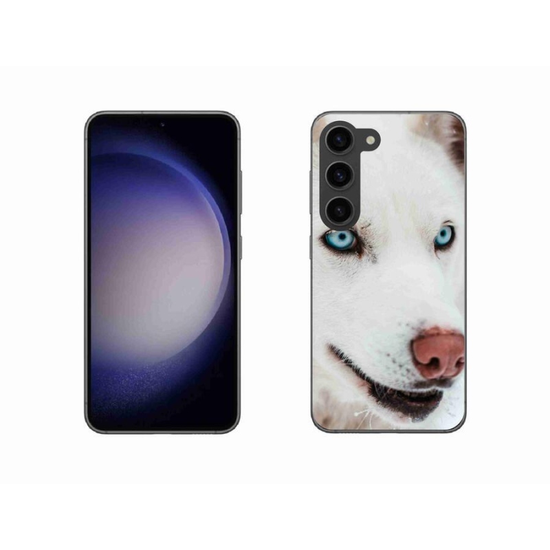 Gelový obal mmCase na mobil Samsung Galaxy S23 5G - psí pohled