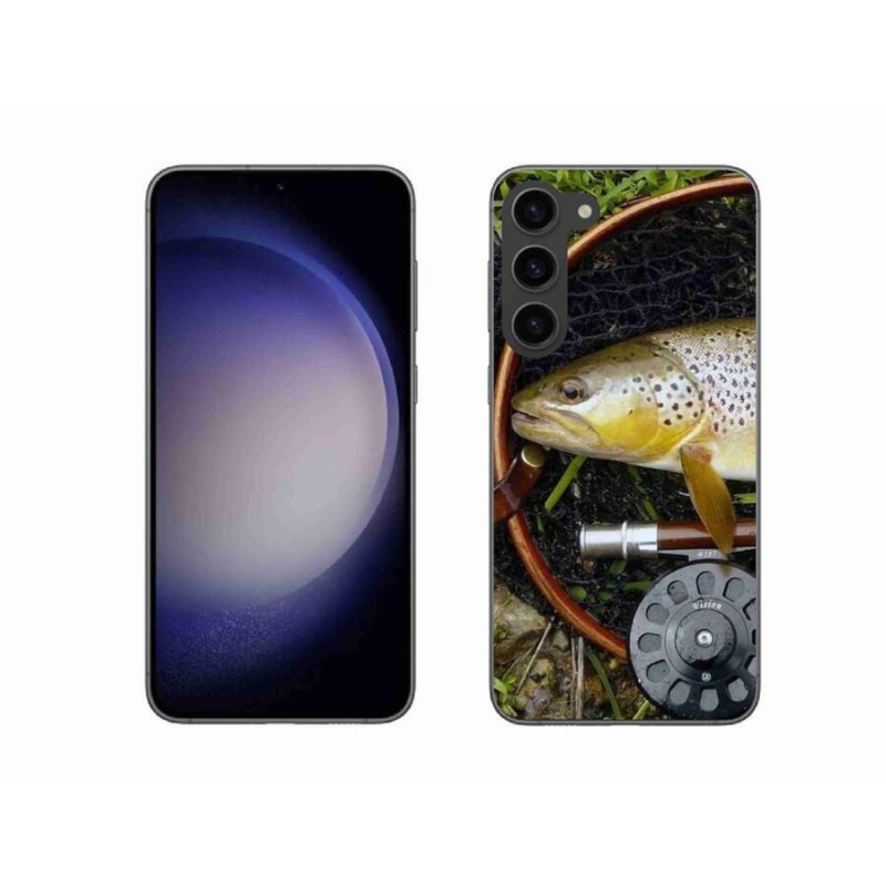 Gelový obal mmCase na mobil Samsung Galaxy S23+ 5G - pstruh 2