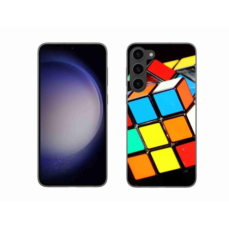 Gelový obal mmCase na mobil Samsung Galaxy S23+ 5G - rubikova kostka