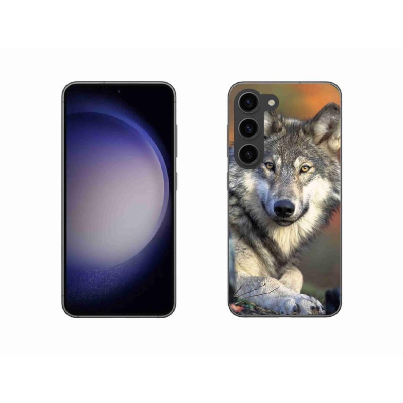 Gelový obal mmCase na mobil Samsung Galaxy S23 5G - vlk