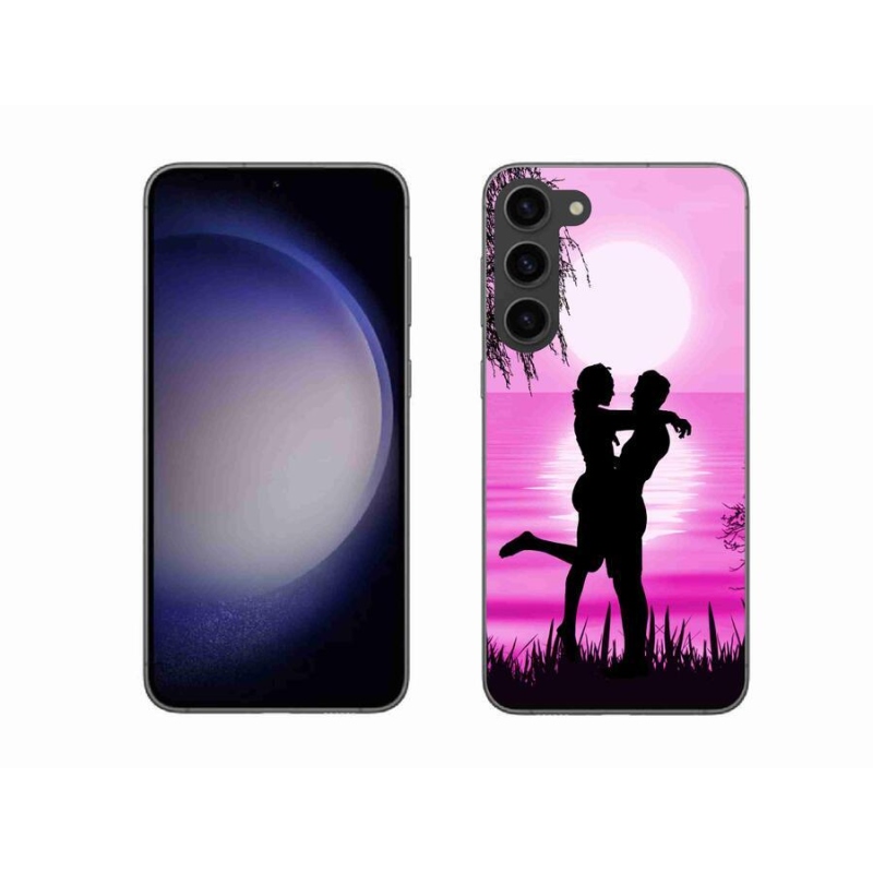 Gelový obal mmCase na mobil Samsung Galaxy S23+ 5G - západ slunce