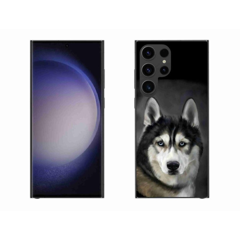 Gelový obal mmCase na mobil Samsung Galaxy S23 Ultra 5G - husky
