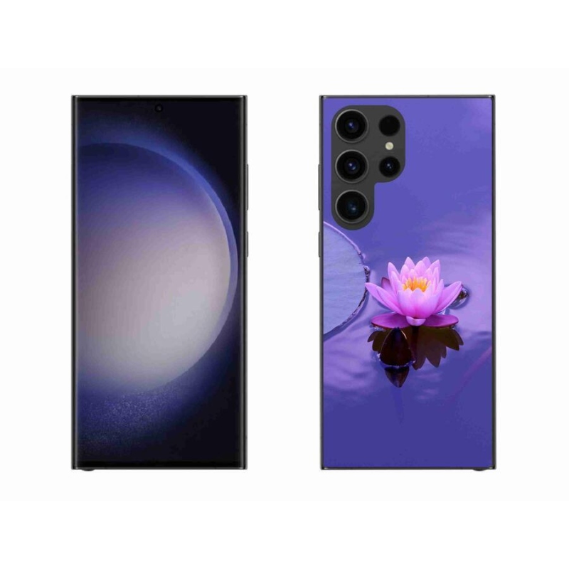 Gelový obal mmCase na mobil Samsung Galaxy S23 Ultra 5G - květ na hladině