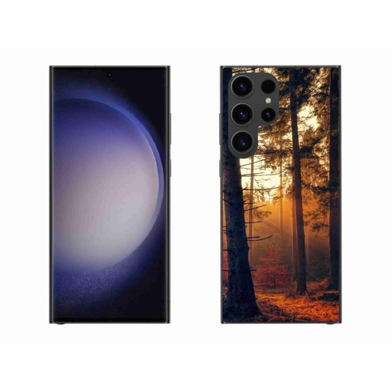 Gelový obal mmCase na mobil Samsung Galaxy S23 Ultra 5G - les