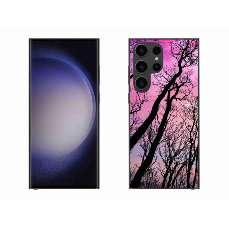 Gelový obal mmCase na mobil Samsung Galaxy S23 Ultra 5G - opadané stromy