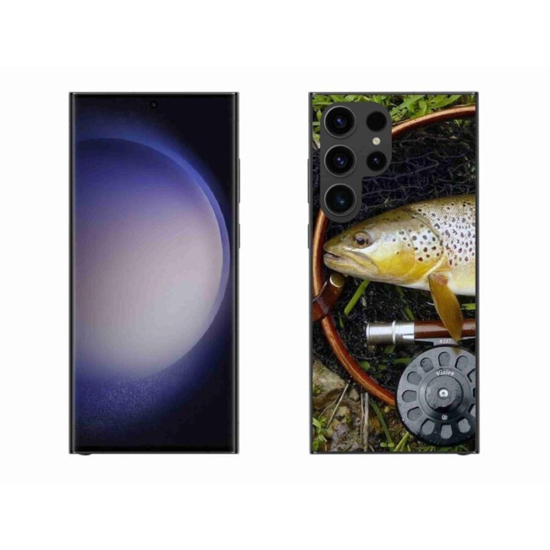 Gelový obal mmCase na mobil Samsung Galaxy S23 Ultra 5G - pstruh 2