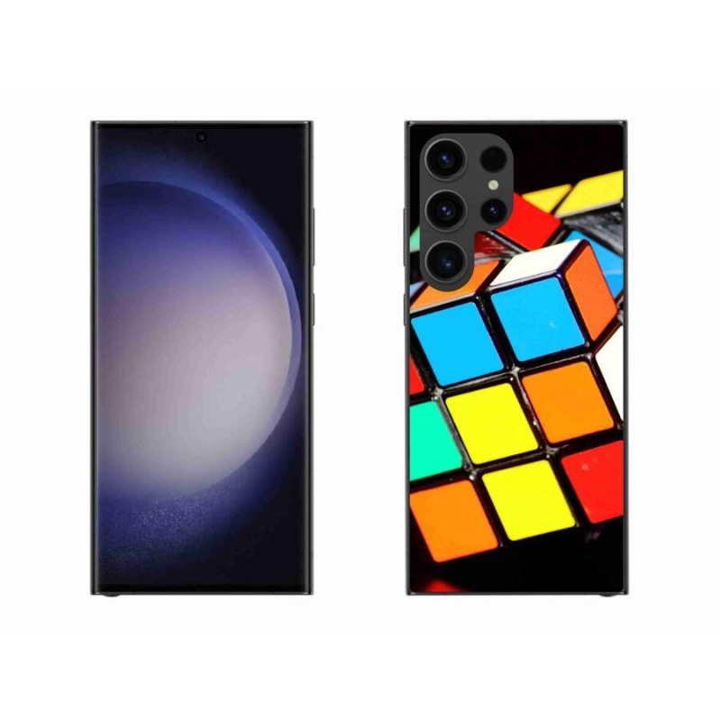 Gelový obal mmCase na mobil Samsung Galaxy S23 Ultra 5G - rubikova kostka