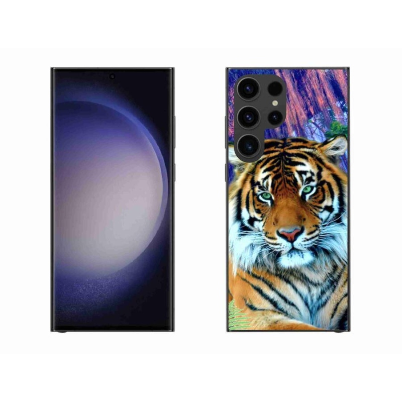 Gelový obal mmCase na mobil Samsung Galaxy S23 Ultra 5G - tygr