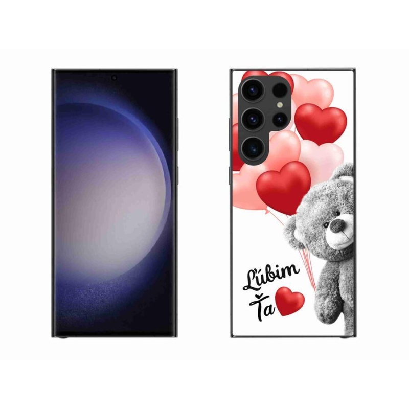 Gelový obal mmCase na mobil Samsung Galaxy S23 Ultra 5G - ľúbim ťa sk