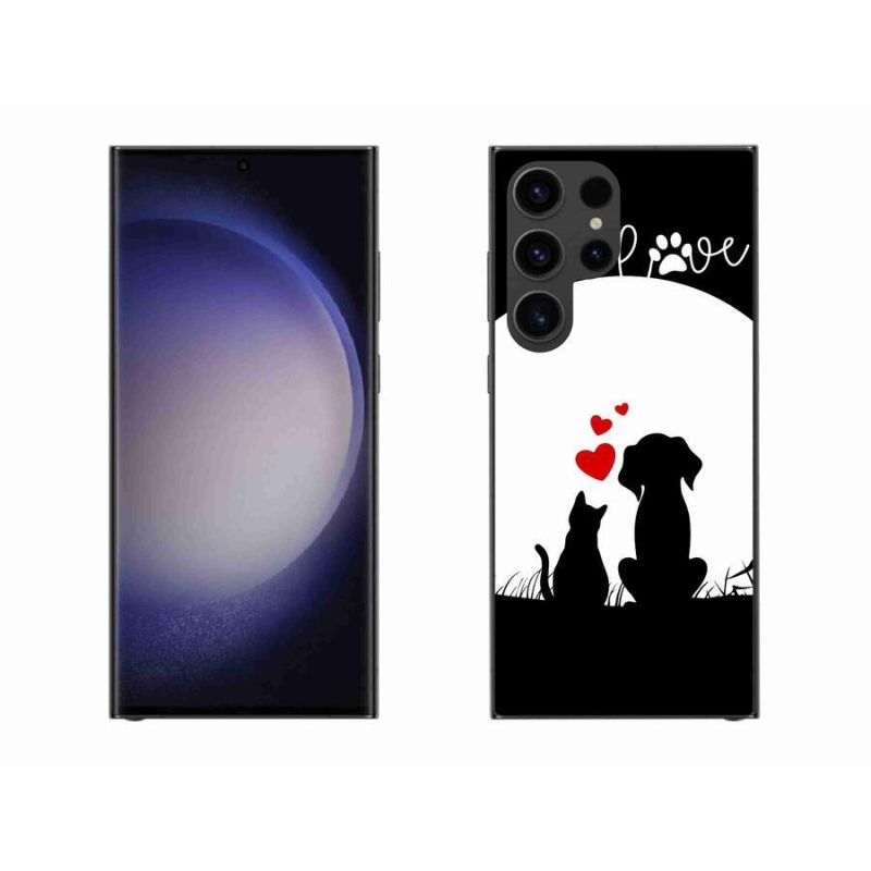 Gelový obal mmCase na mobil Samsung Galaxy S23 Ultra 5G - zvířecí láska