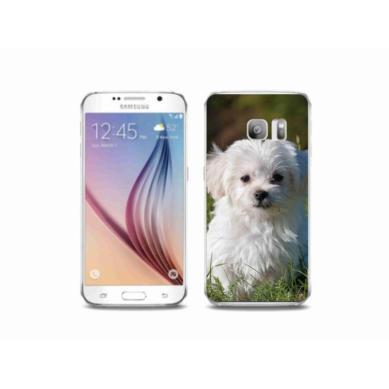 Gelový obal mmCase na mobil Samsung Galaxy S6 Edge - bišonek