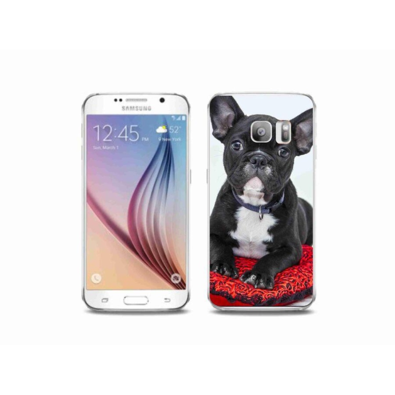 Gelový obal mmCase na mobil Samsung Galaxy S6 Edge - buldok
