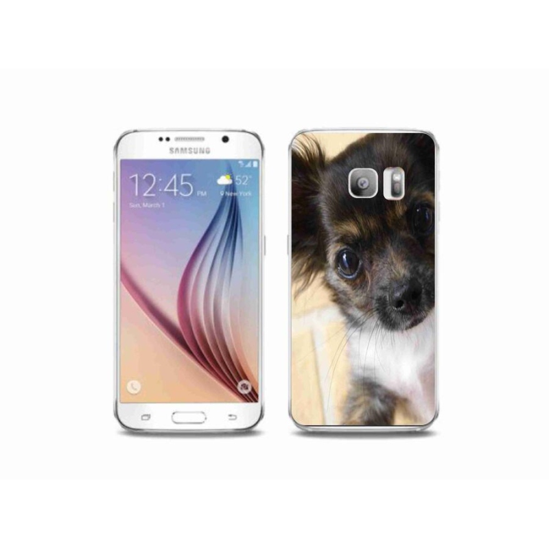 Gelový obal mmCase na mobil Samsung Galaxy S6 Edge - čivava 2
