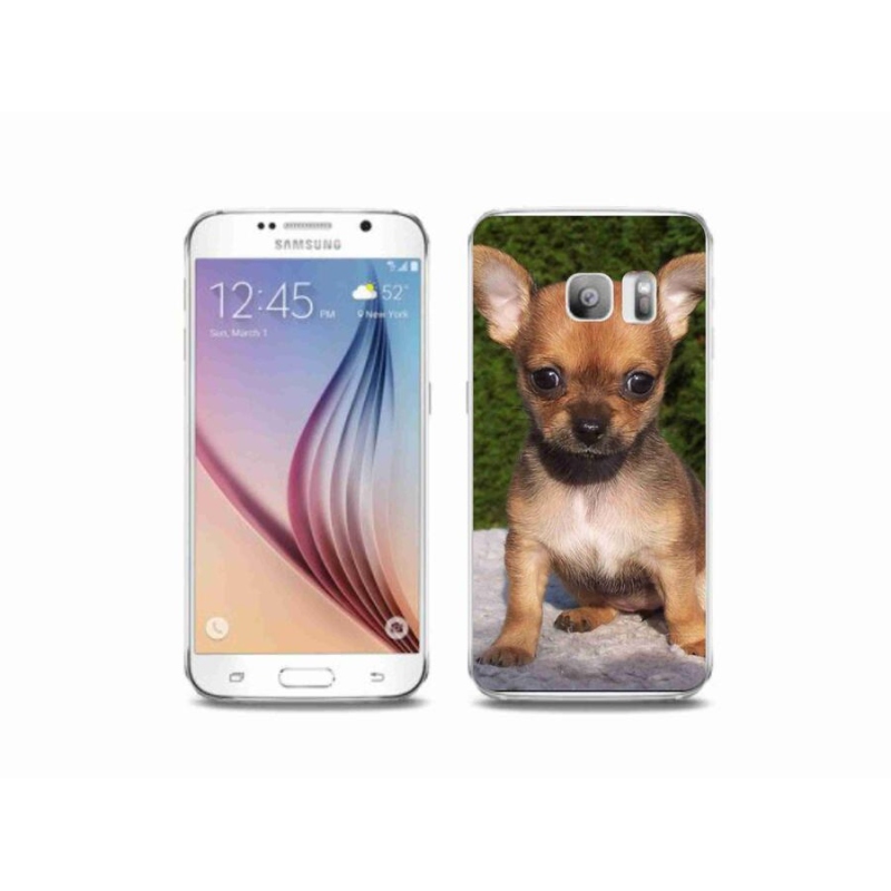 Gelový obal mmCase na mobil Samsung Galaxy S6 Edge - čivava 3