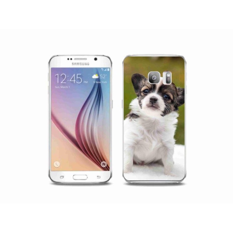 Gelový obal mmCase na mobil Samsung Galaxy S6 Edge - čivava 4