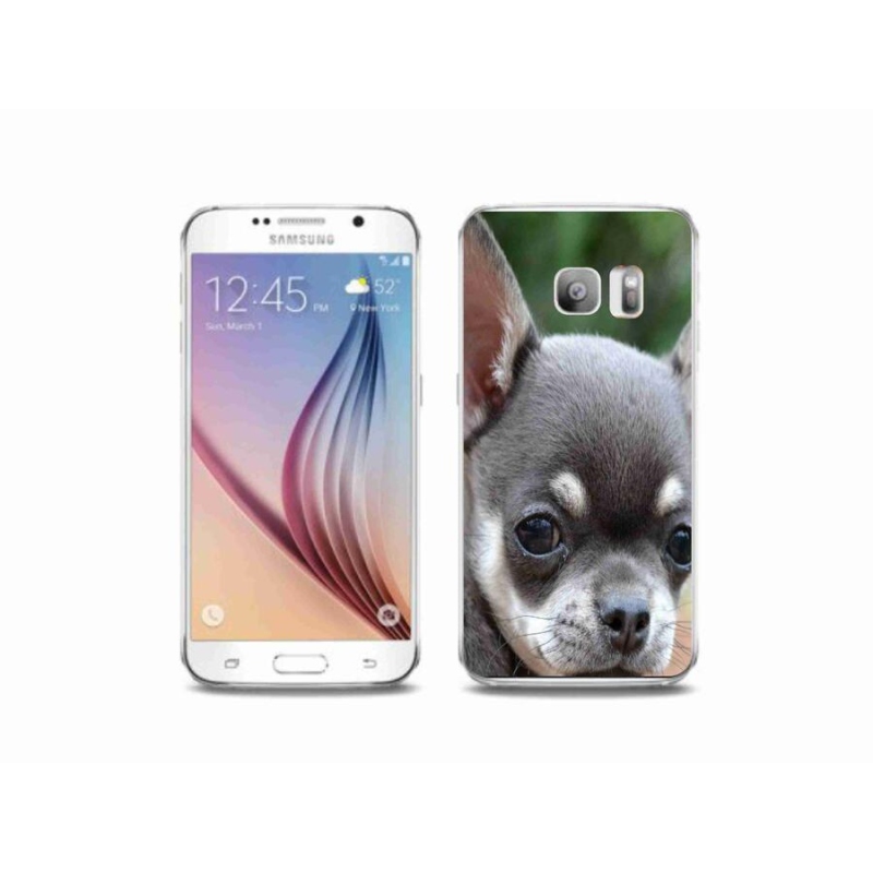 Gelový obal mmCase na mobil Samsung Galaxy S6 Edge - čivava