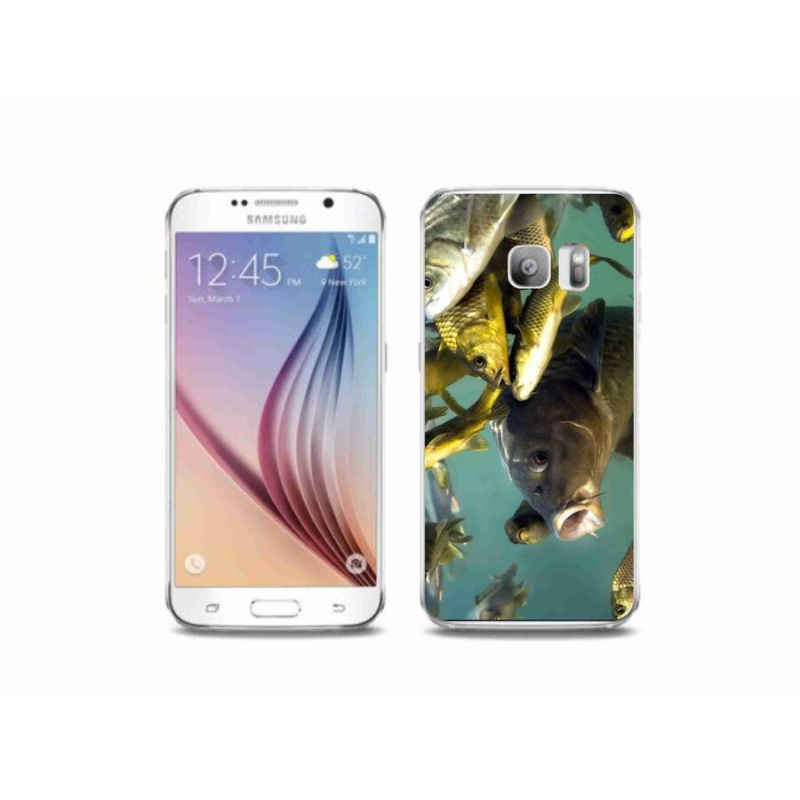 Gelový obal mmCase na mobil Samsung Galaxy S6 Edge - hejno ryb