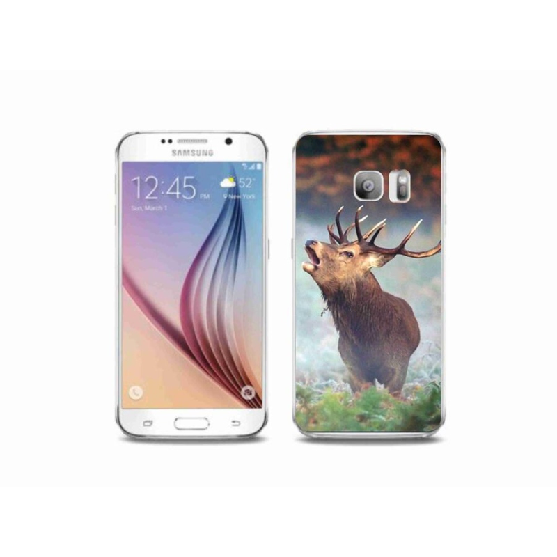 Gelový obal mmCase na mobil Samsung Galaxy S6 Edge - jelen 2