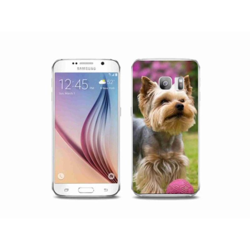 Gelový obal mmCase na mobil Samsung Galaxy S6 Edge - jorkšír 4