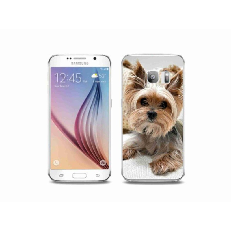 Gelový obal mmCase na mobil Samsung Galaxy S6 Edge - jorkšír 5