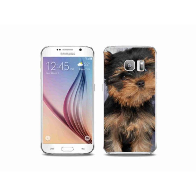 Gelový obal mmCase na mobil Samsung Galaxy S6 Edge - jorkšír 9