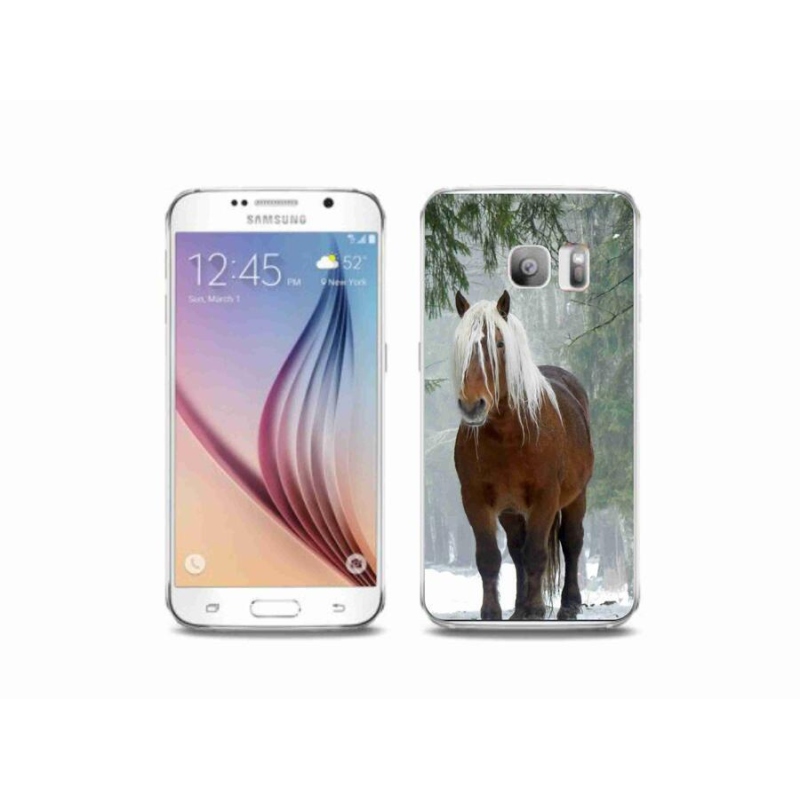 Gelový obal mmCase na mobil Samsung Galaxy S6 Edge - kůň v lese