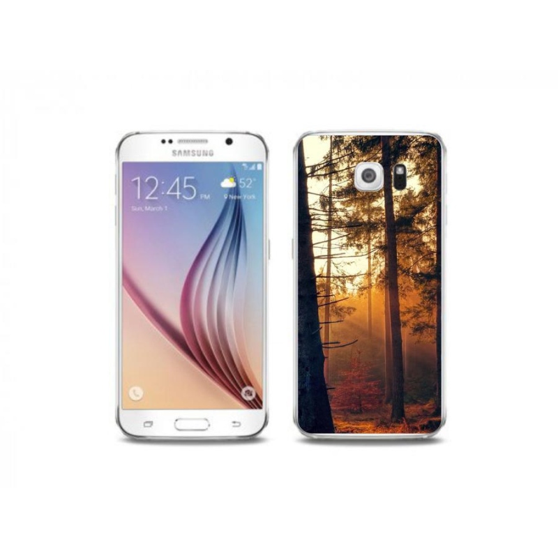 Gelový obal mmCase na mobil Samsung Galaxy S6 Edge - les