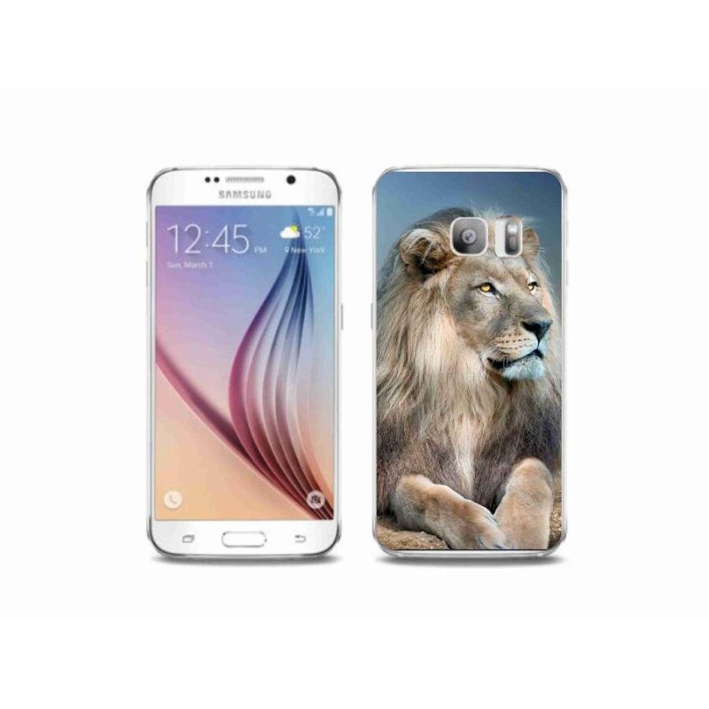 Gelový obal mmCase na mobil Samsung Galaxy S6 Edge - lev 1