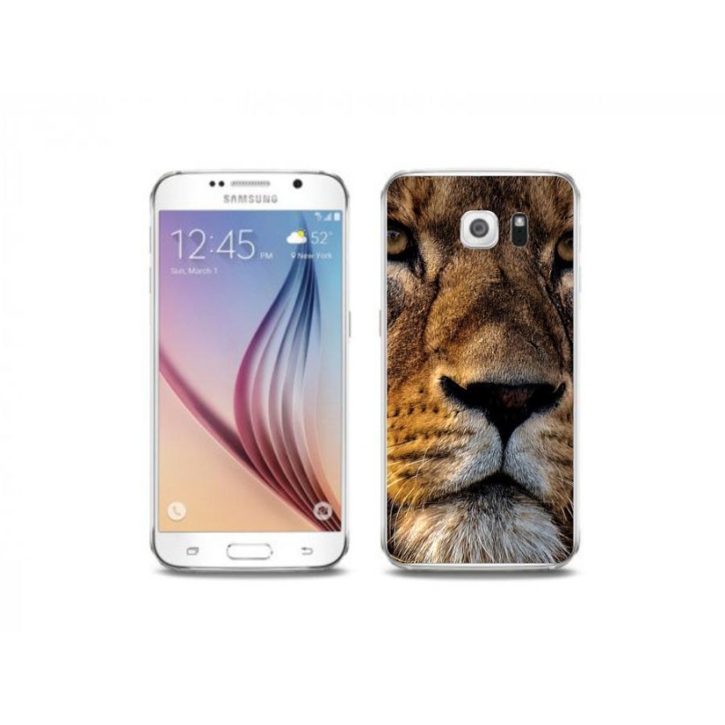 Gelový obal mmCase na mobil Samsung Galaxy S6 Edge - lev