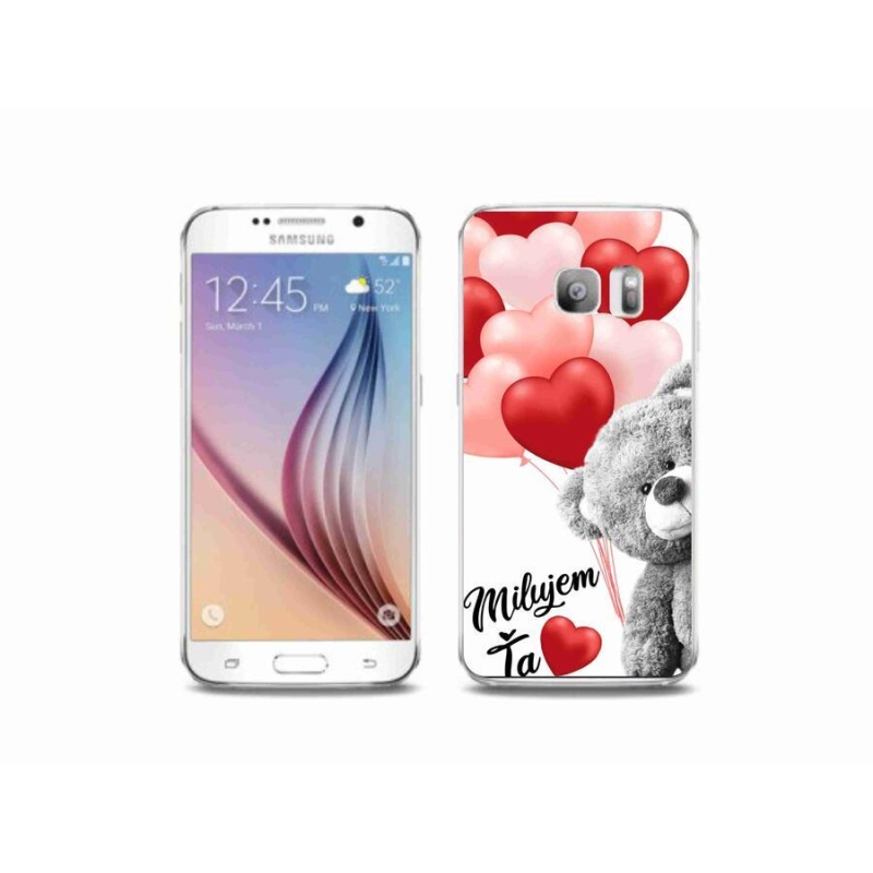 Gelový obal mmCase na mobil Samsung Galaxy S6 Edge - milujem Ťa sk