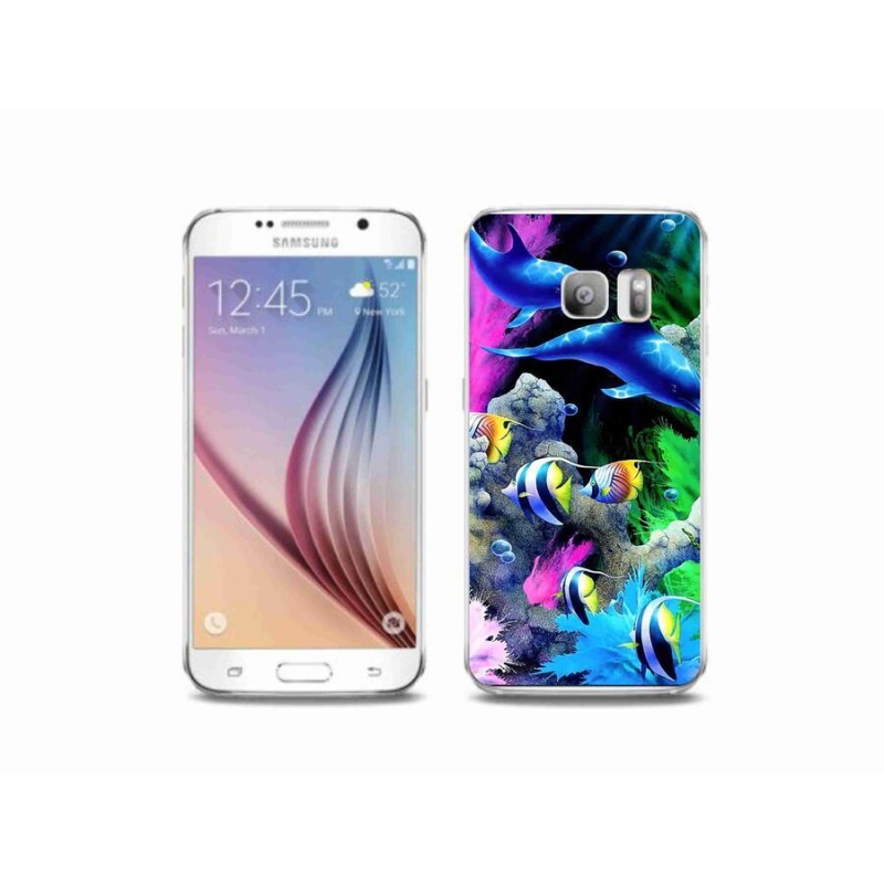 Gelový obal mmCase na mobil Samsung Galaxy S6 Edge - mořský svět